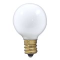 Bulbrite 10w Dimmable Matte Wht G9 Incandescent Lght Bulbs Candelabra (E12) Base, 2700K Warm Wht Lght, 50PK 861951